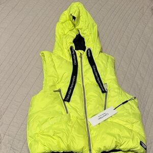 Calvin Klein Kids Bright Yellow Hooded Vest